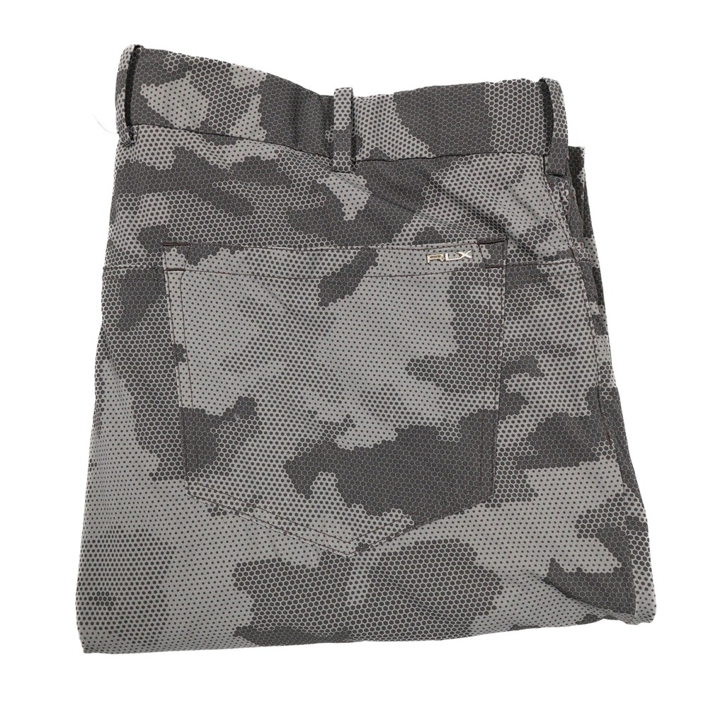 RALPH LAUREN‎ RLX Men's 38x32 Gray Camoflauge Print Performance Chino Golf Pants